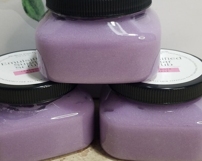 Handmade Emulsified Sugar Body Scrub - Exfoliating & Moisturizing Skin Polish - Many Fragrances Available - Natural Skincare