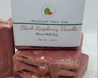Black Raspberry Vanilla Buttermilk Soap – Creamy Artisan Bath Bar