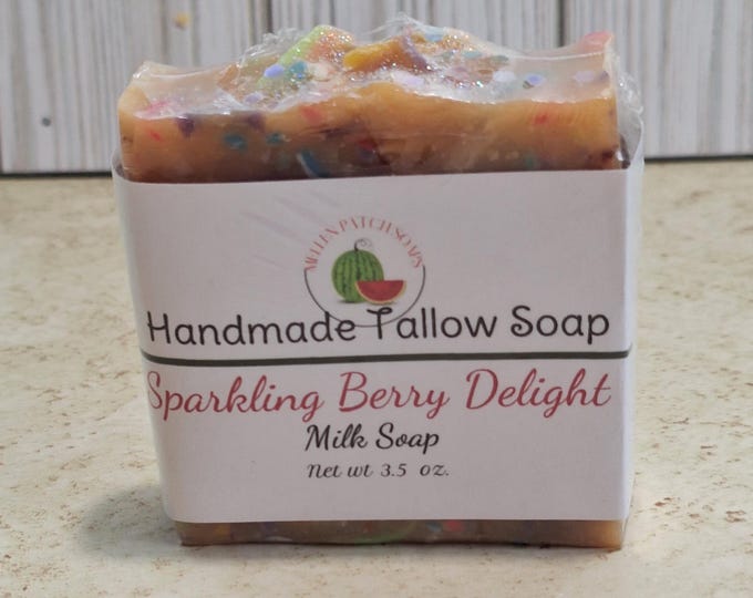 Confetti Milk Soap | Blonde Moment Fragrance | Sparkling Berry Scented | Sweet Raspberry Grape Gift Bar