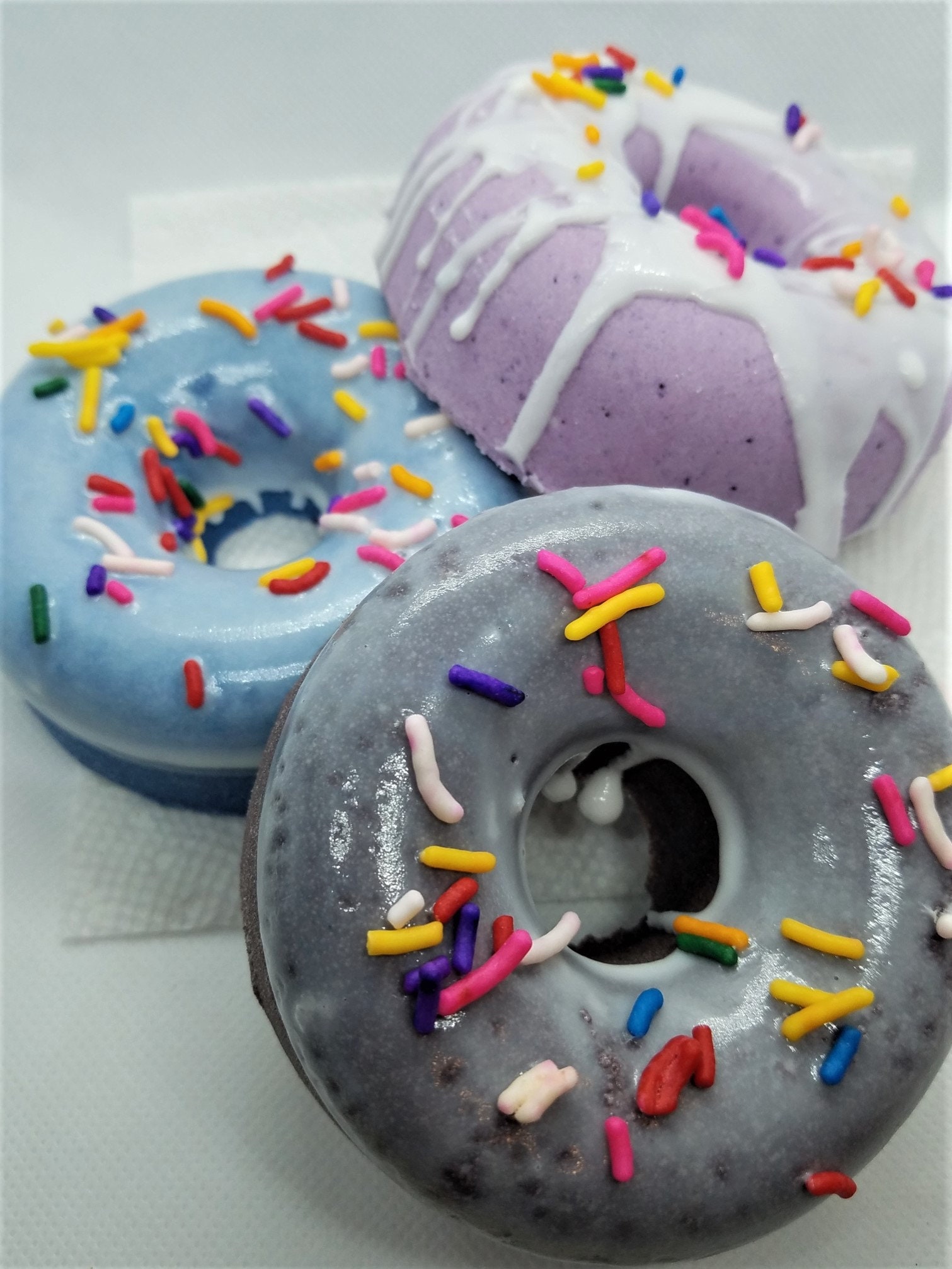 Donut Bath Bombs Bubble Bathbomb Aroma Shower Steamer Aromatherapy Essential Oil