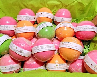 Scented Bath Bombs- made with Moisturizing Avocado Oil for Soft, Silky Skin, Handmade