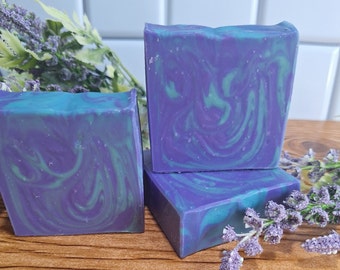 Lavender and Cedar Tallow and Coconut Milk Soap, Artisan Soap