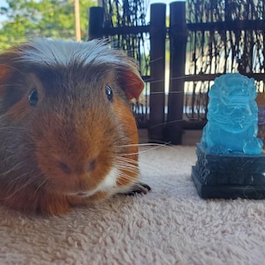 Guardian Lion-Dog | Koma Inu | Shisa | Shishi | Figurine | Resin Statue | Black, Blue