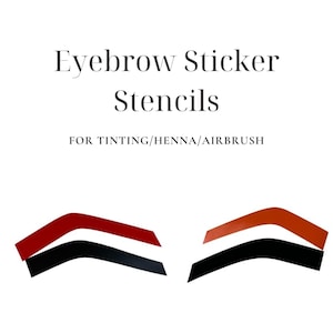 Eyebrow Sticker Stencils