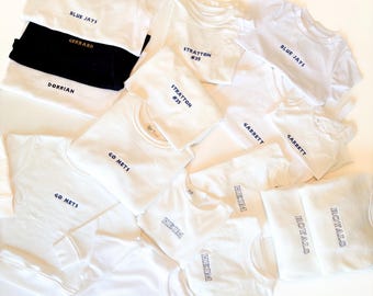 Game day Custom Name Embroidery /Custom Name and/or Number adult baby kids