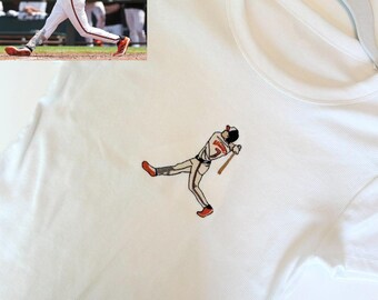 GAME DAY CUSTOM silhouette embroidery baseball football basketball hockey soccer