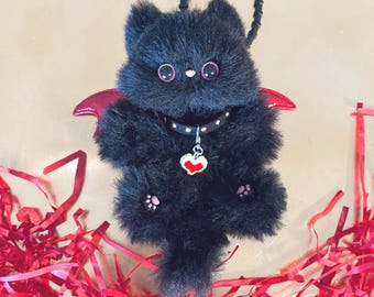 Cat Charm, Cat Keychain, Bag Charms, Car Charms Cat, Phone Charm, Black Cat, Cat Lover Gift, Birthday Gift, Mother Gift, Memorial Gift