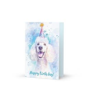 Greeting Card Happy Birthday - Poodle