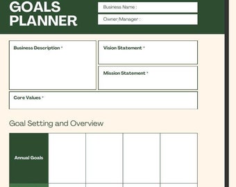 2025 ADHD Business Spreadsheet | Business management | ADHD Digital Business planner Goals Spreadsheet | Digital Download for Startup