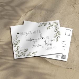 Cartão postal de escrita de cartas JW - 4"x6", modelo editável, modelo Canva, cartão de escritura JW