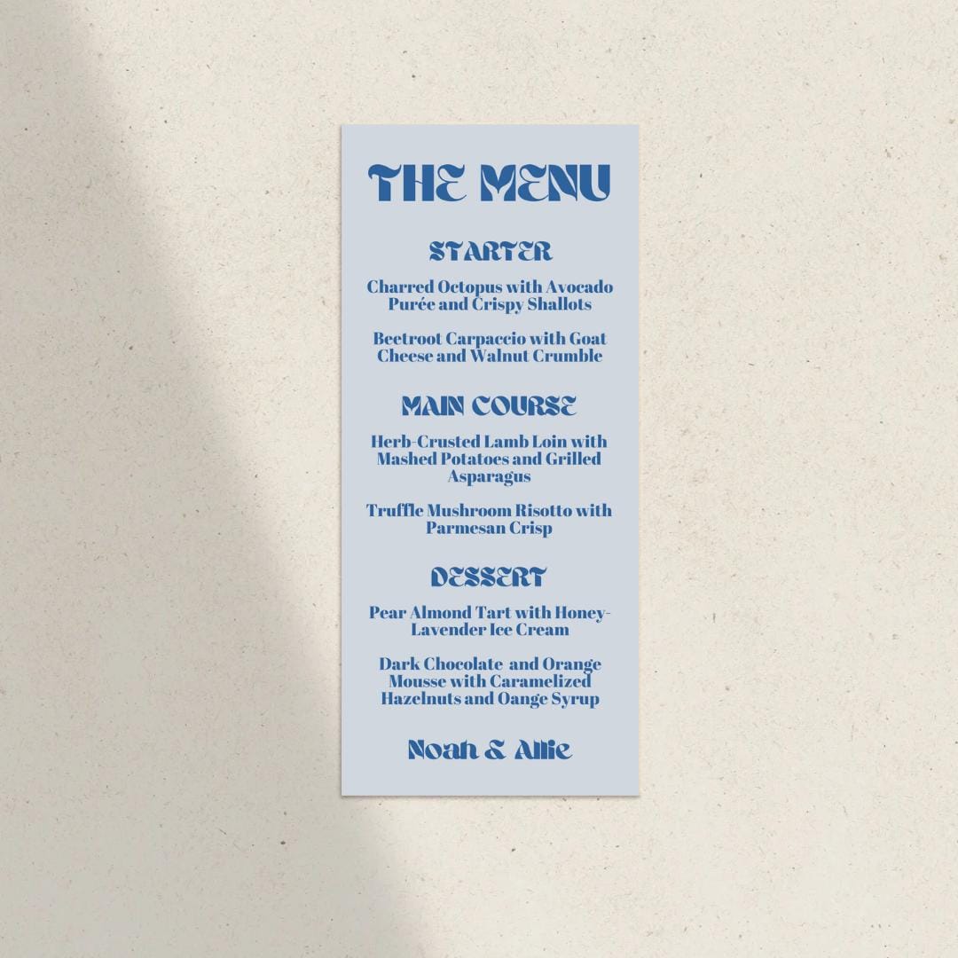 Menu Order Invite Dinner Menu - 4