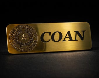 2 tdcj name tags (Free-Shipping)