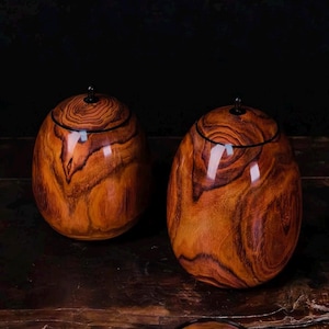 Handmade Solid Wood Tea Canister｜Wooden Tea Jar｜Natural Tea Storage｜One of a Kind｜Tea Caddy｜Wabi-Sabi Tea Container