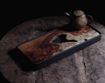 アンティークの日本の茶道具、青銅製の火鉢と鋳鉄製のやかんのセット