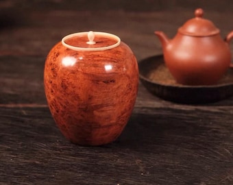蓋付きヴィンテージ木製ジャー、天然白樺樹皮、丸型樹皮収納ボックス