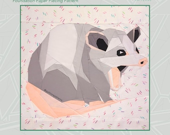 Screaming Possum | FPP Quilt Pattern | Instant PDF download | Foundation Paper Piecing | Quilting Pattern