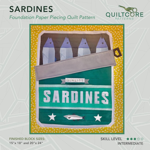 Sardine Can FPP Quilt Pattern  (PDF Download)