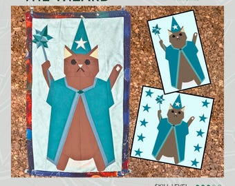 Wizard Cat FPP Quilt Pattern (PDF Download)