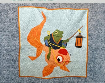 Frog and Goldfish FPP Quilt Pattern | The Quest (PDF Download)