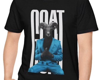 Goat Whisperer T-Shirt: Alpha Goat in Suit, Unisex Softstyle Tee