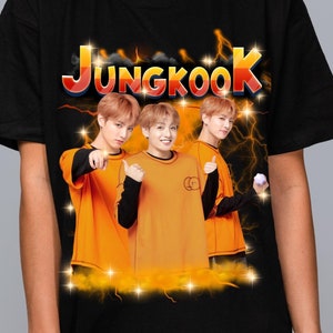 Camiseta vintage limitada de Jungkook, regalo para niña y mejor amiga, camiseta personalizada, camiseta gráfica, camiseta naranja de Jungkook, Jungkook, Jungkook personalizado