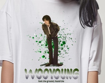 Wooyoung Ateez Concert T-Shirt: Retro K-Pop Tee