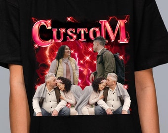 Custom Grow Old Shirt, Bootleg Shirt, Personalized Girlfriend Shirt, Personalized Boyfriend Shirt, Custom Bestie Shirt, Couple Shirt, Custom