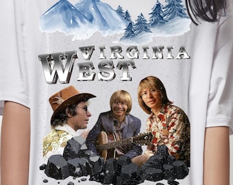 Camiseta vintage de John Denver, Take Me Home, Country Roads, camiseta de música retro, camiseta de Virginia Occidental, Mountain Mama, sublimación retro, unisex