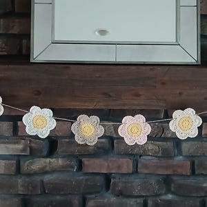 Crochet Flower Garland