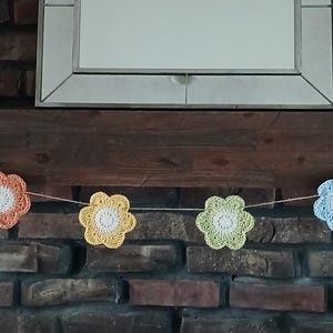 Crochet Flower Garland