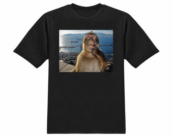 Thinking Monkey Meme T-Shirt