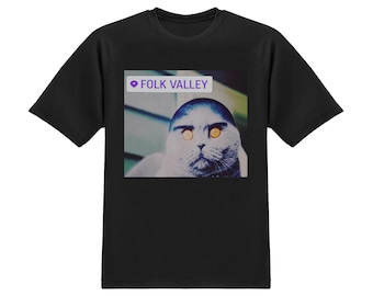 Folk Valley Cat Meme T-Shirt