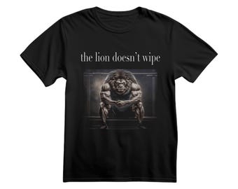 T-shirt Le lion, T-shirt Le lion ne se soucie pas, T-shirt Meme, T-shirt drôle, T-shirt TikTok