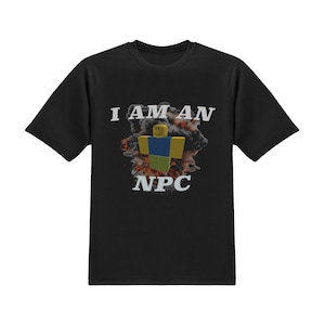 Roblox NPC Meme T-Shirt: Funny Gaming Tee