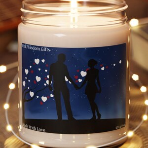 Romantic Love Gift - Heart Decor Aromatherapy Candle, Home Fragrance for Valentine&#39;s Day