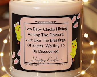 Soy Candle, Easter Gift, Scented Candle, Easter Bunny Decor, Spring Home Fragrance, Bunny Candle