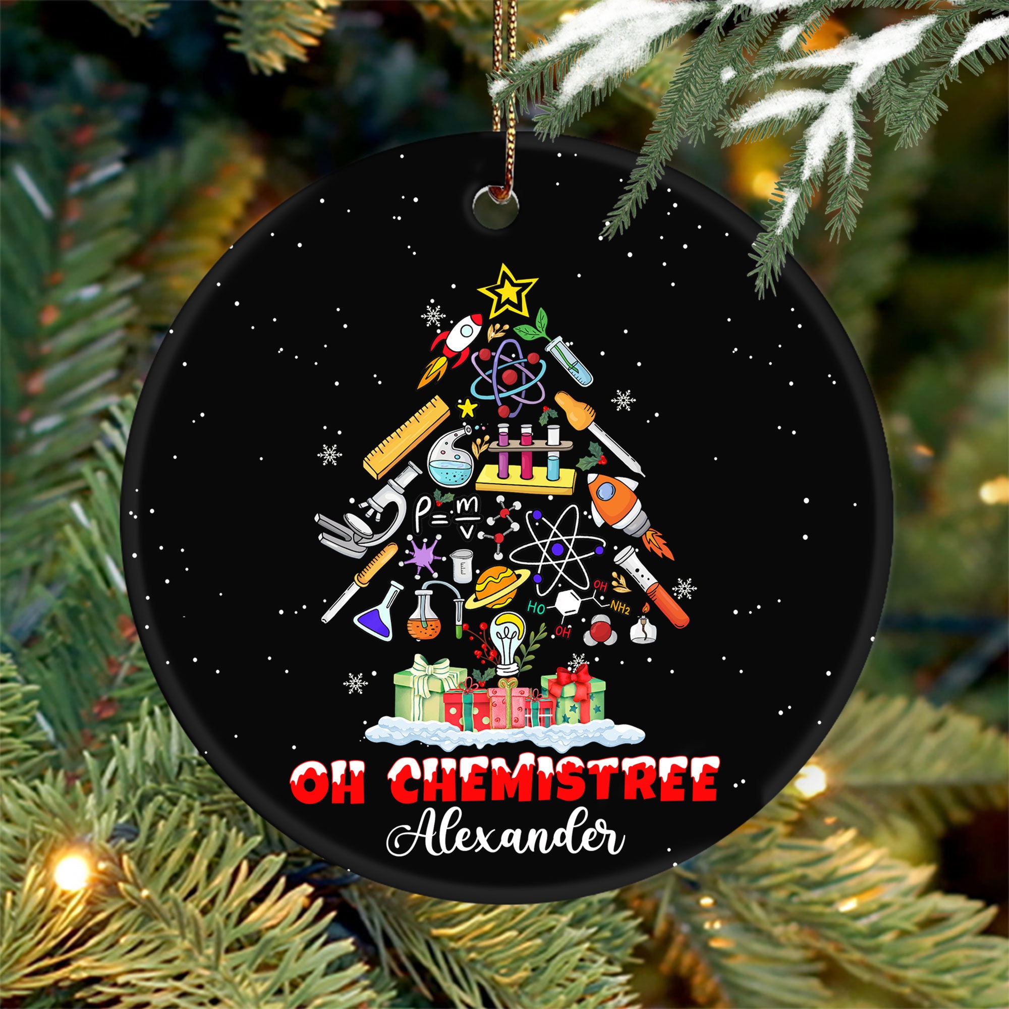 Discover Oh Chemistree Christmas Tree ornament, Chemistry Teacher Ornament