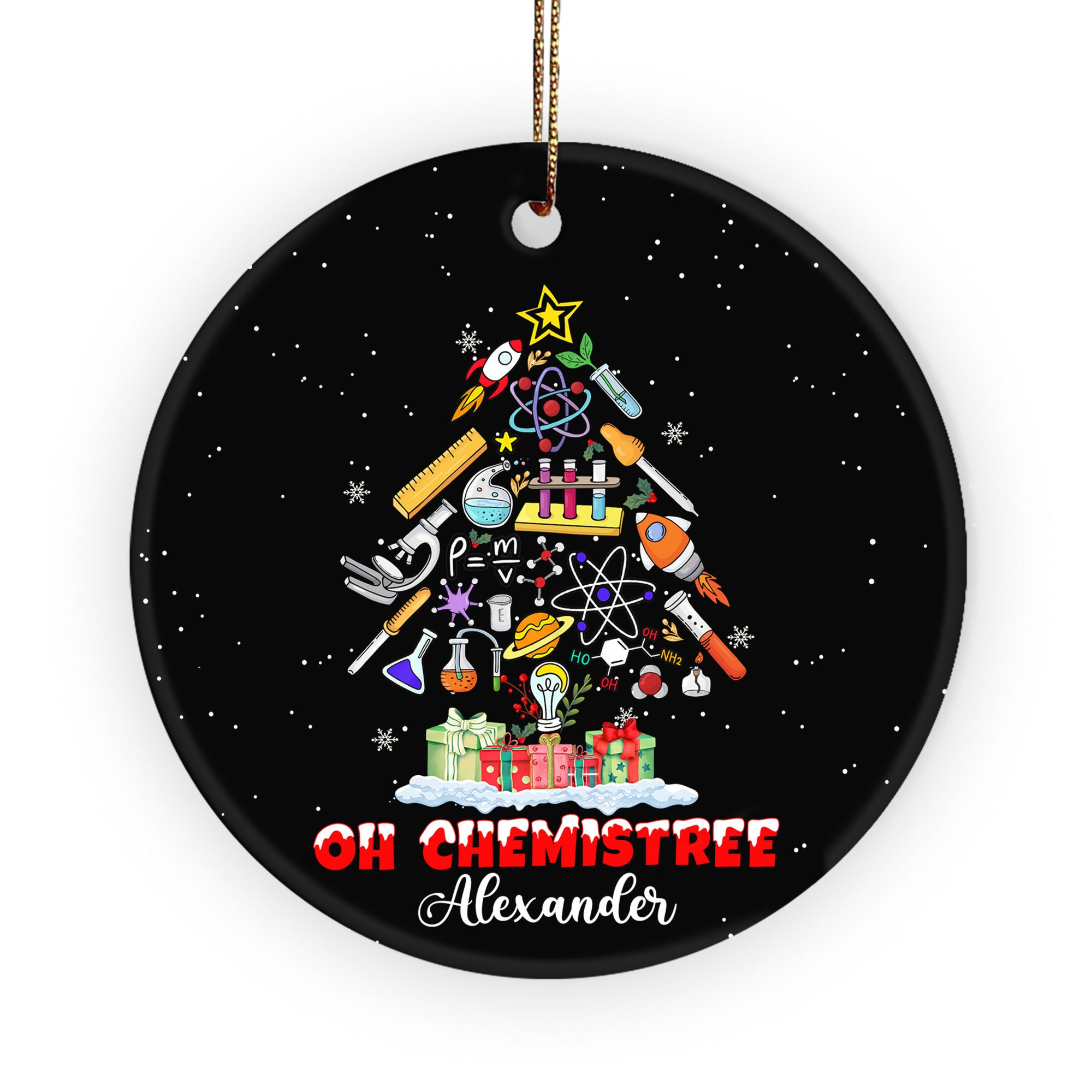 Discover Oh Chemistree Christmas Tree ornament, Chemistry Teacher Ornament