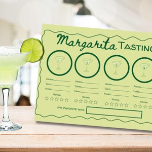 Bachelorette Margarita Tasting Game Template - Margs and Matrimony!