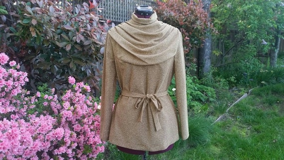 Gold Lurex Top Gold Lame Top Metallic Gold Top Gol