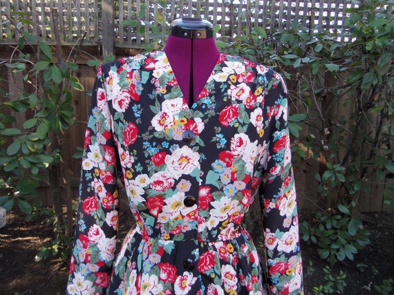 Vintage Peplum Dress 1980s Peplum Dress 80s Peplum