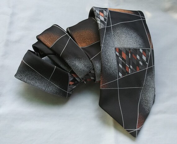 1970s Mens Wide Necktie Disco Necktie Vintage 197… - image 6