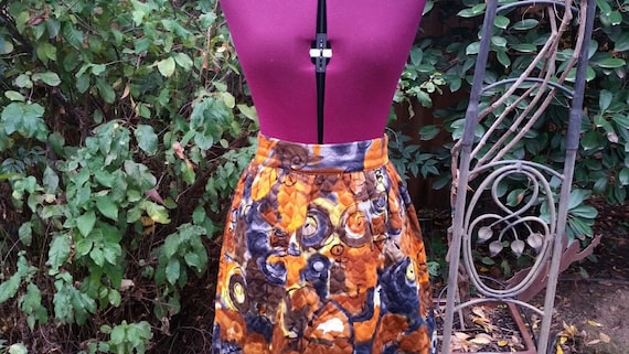 Quilted Maxi Skirt Quilted Skirt Psychedelic Maxi