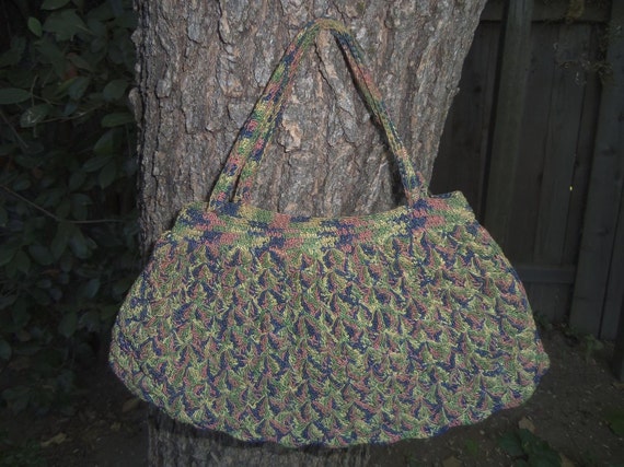 Crocheted Handbag Art Deco 1920s Handbag 1930s Han