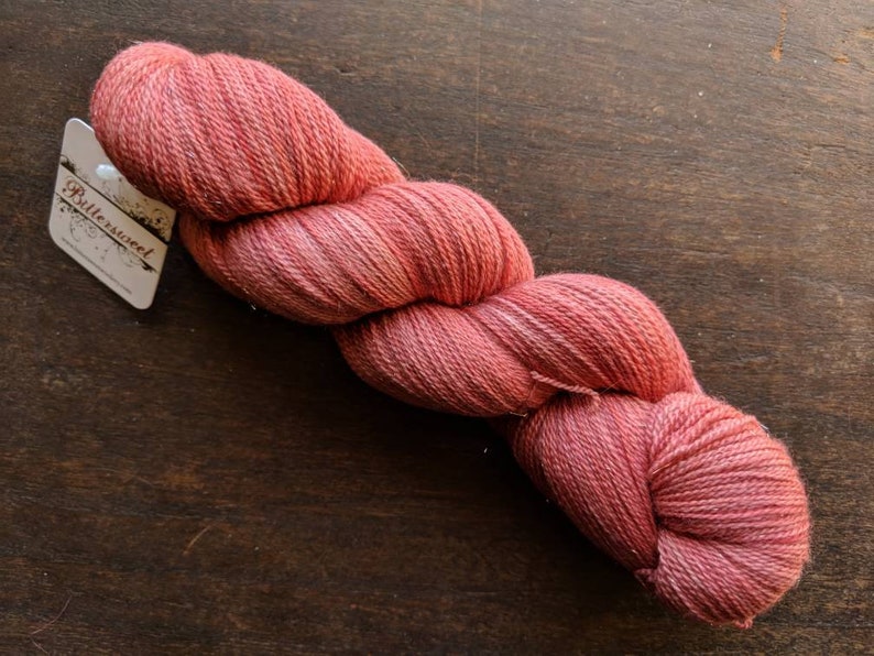 Bittersweet Yarn Star Dust Lace Yarn Magic Salmon