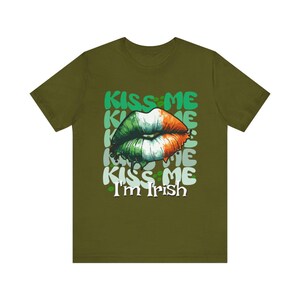 Kiss Me I&#39;m Irish Tee, Fun St. Patrick&#39;s Day Shirt, Unisex Irish T-Shirt, Celtic Style Graphic Tee, Perfect for Celebrations, Gift for.