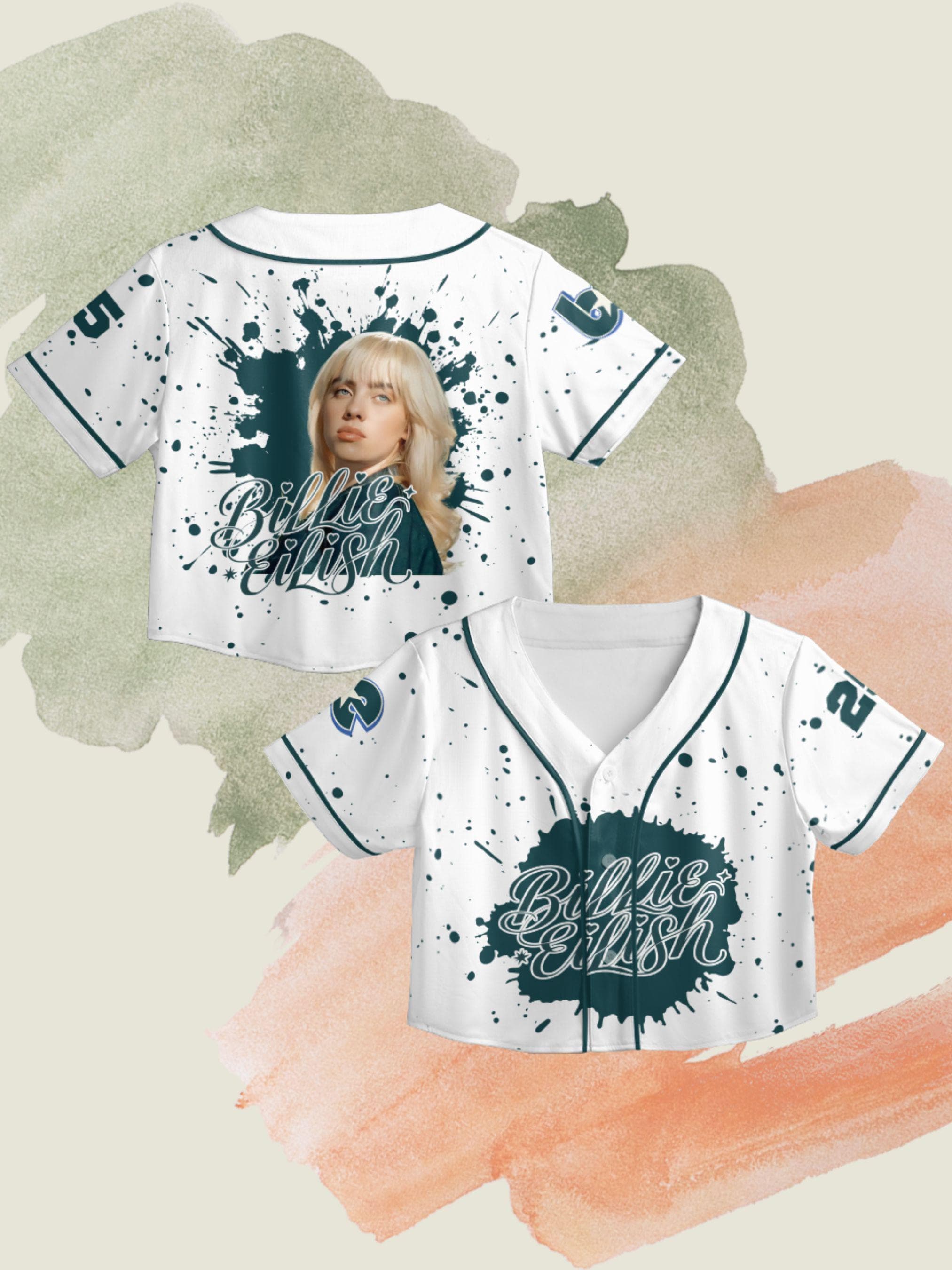 トップス Billie Eilish BE Custom Jersey Game Tee Billie Eilish Jersey - Etsy Canada