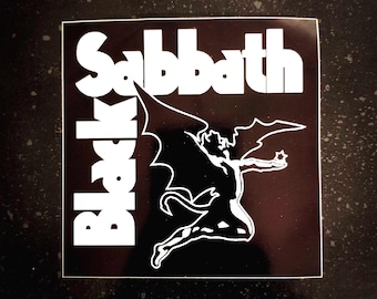 SABBATH Sticker &quot;Lucifer&quot; 4 x 4&quot; [Weatherproof Vinyl Bumper Decal] [Doom Metal Rock Band Logo Candlemass Hawkwind Punk Electric Wizard]