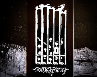 UNDYING Sticker "Go Vegan" 4 x 2" Weatherproof Vinyl Bumper Decal  |  Vegan Band Logo Earth First Metalcore Environmental Straight Edge