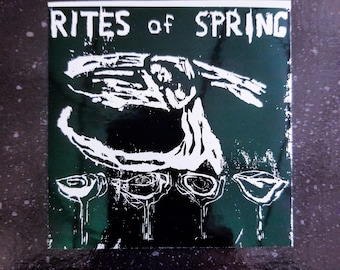 RITES OF SPRING Sticker 4 x 4" [Weatherproof Vinyl Bumper Decal] [Band Logo Fugazi Youth of Today Straight Edge Hardcore Emo Crust Punk]